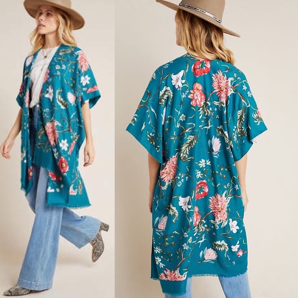 Anthropologie Accessories - Anthropologie Madeline Floral Kimono
